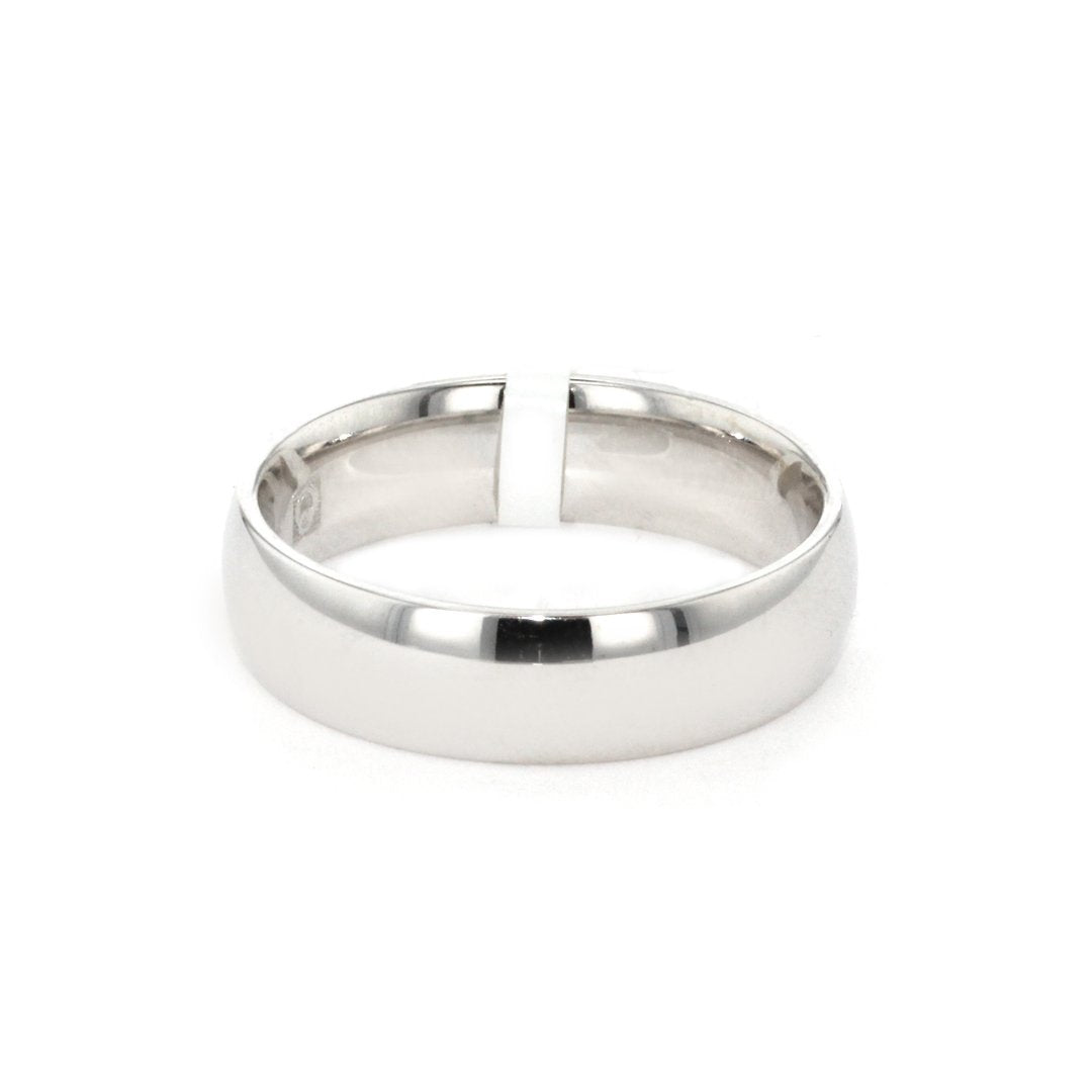6MM Polished High Dome Band - Continental Diamond