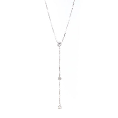 0.46 ctw Diamond Lariat Necklace - Continental Diamond