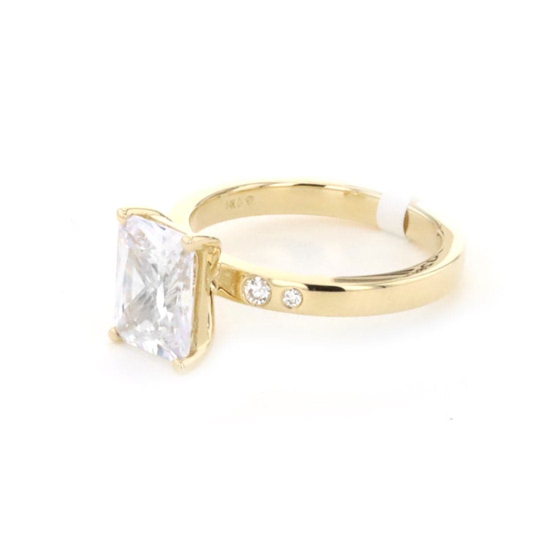 0.08 ctw Diamond Solitaire Engagement Ring - Continental Diamond