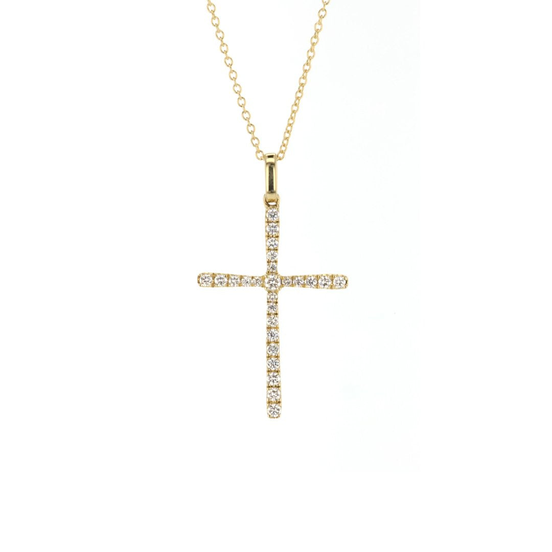 0.25 ctw Diamond Cross Necklace